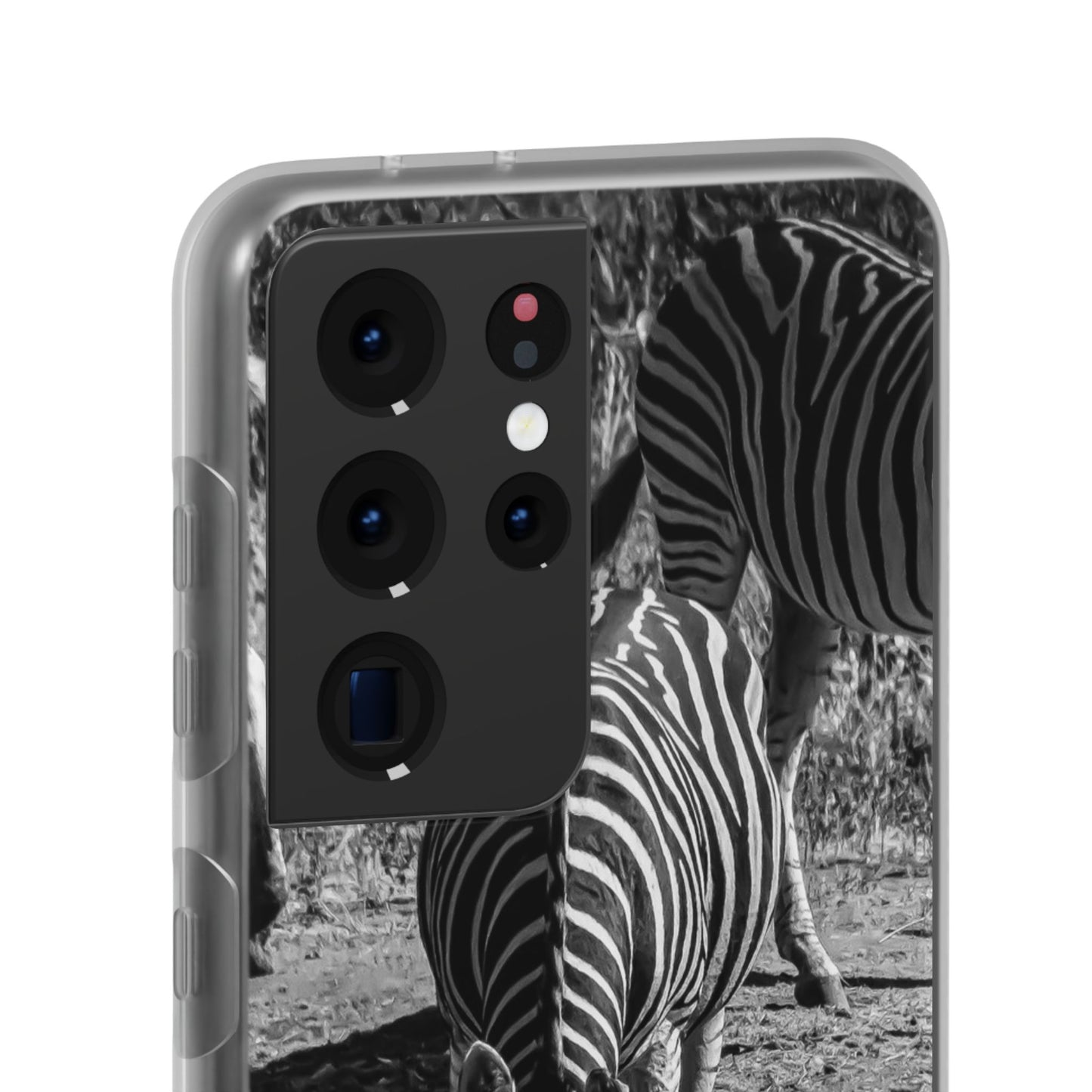 Flexible Zebra Phone Case B&W