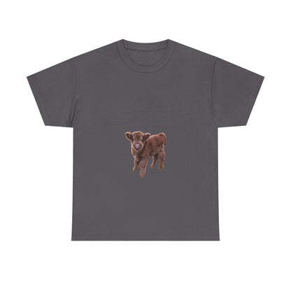 Highland Calf Tee Charcoal