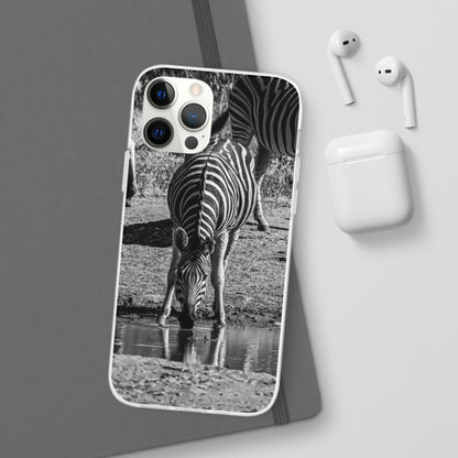 Flexible Zebra Phone Case B&W