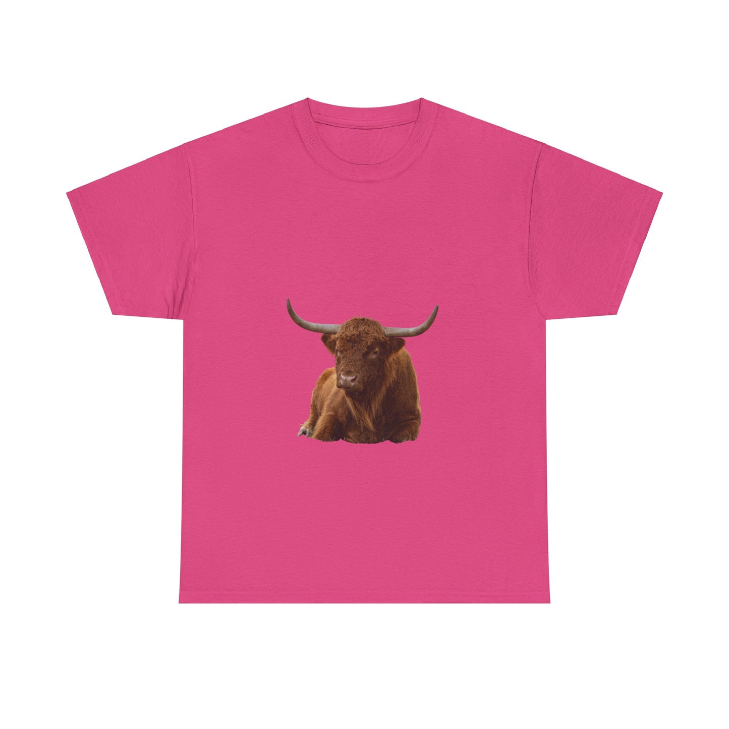 Highland Cattle Tee Heliconia