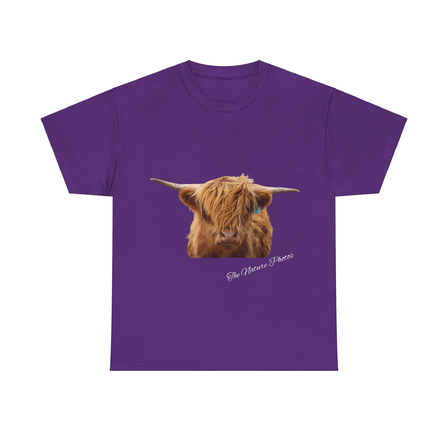 Highland Cow Tee Purple