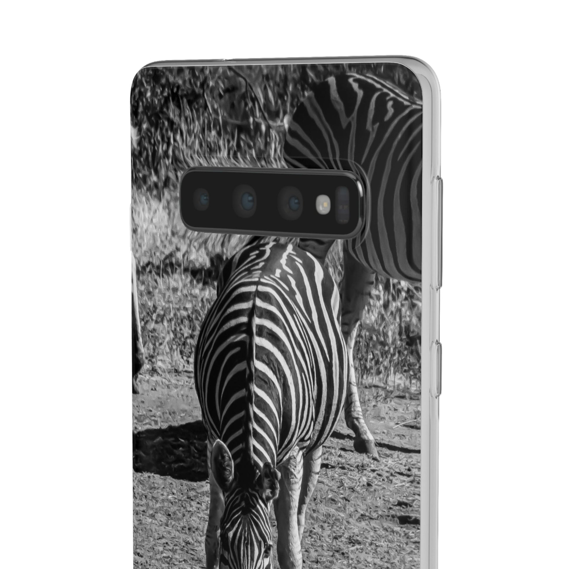 Flexible Zebra Phone Case B&W