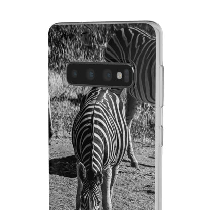 Flexible Zebra Phone Case B&W