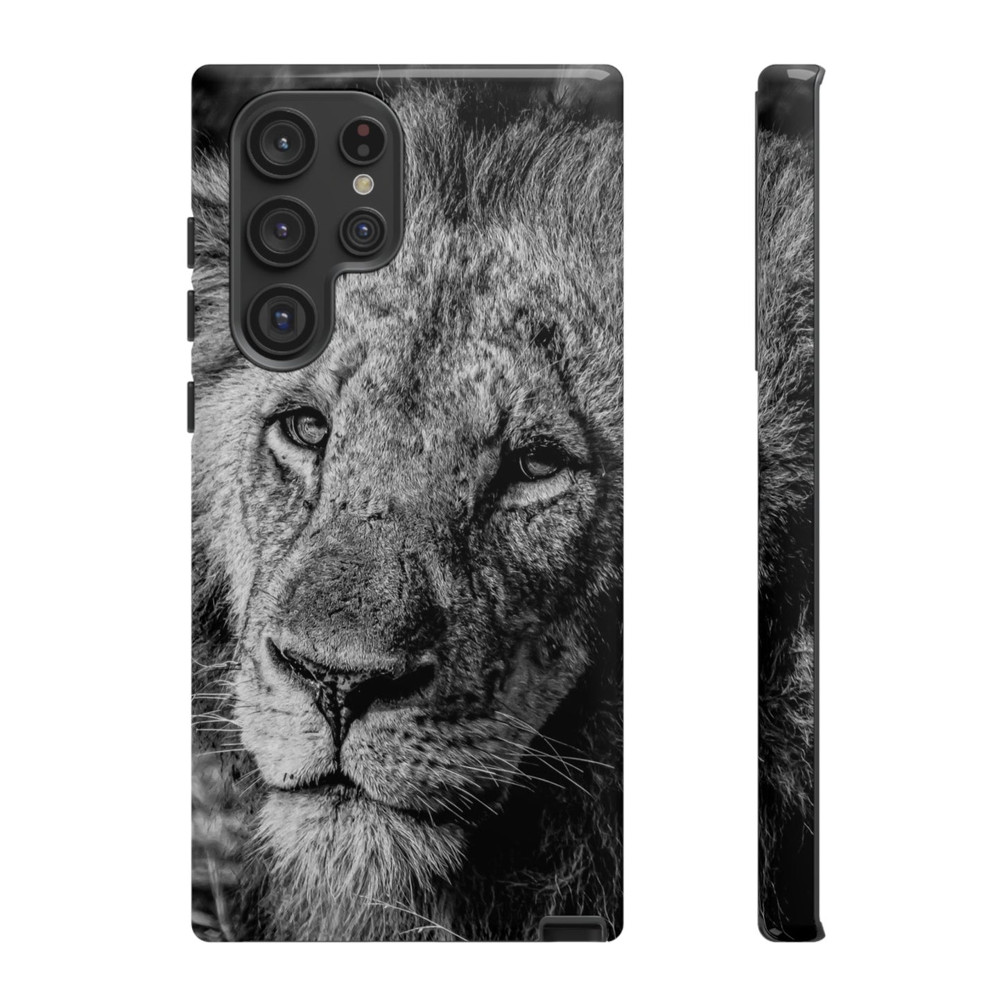 Tough Case - Old Lion B&W Samsung Galaxy S22 Ultra Glossy