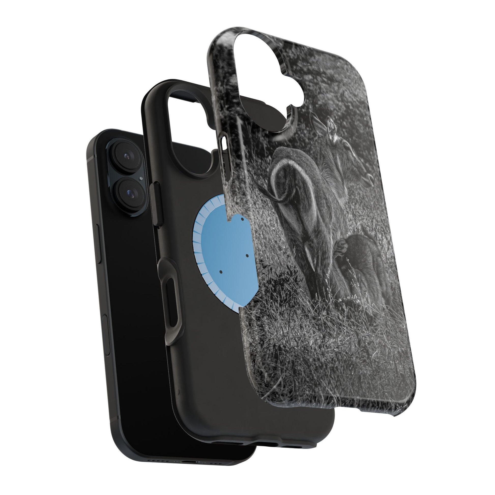 Waterbuck Baby Animal Phone Case - Magsafe B&W