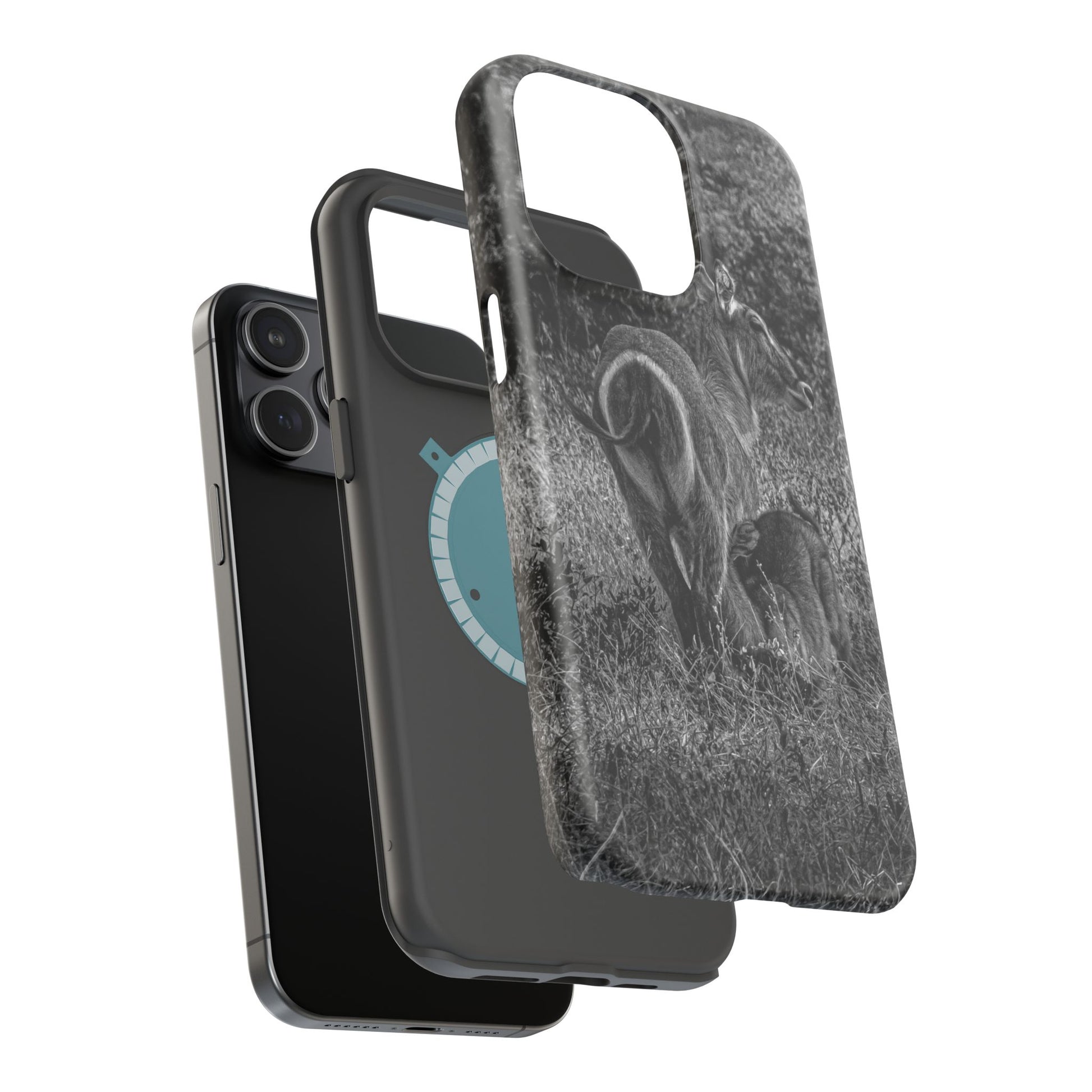 Waterbuck Baby Animal Phone Case - Magsafe B&W