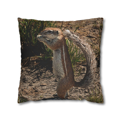 Poly Canvas Pillowcase - Ground Squirrel