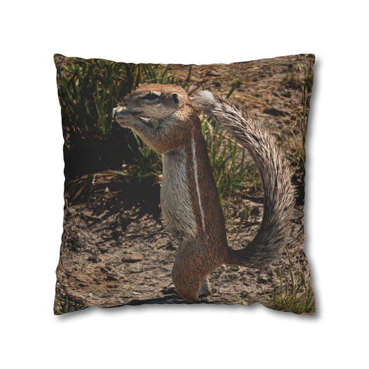 Poly Canvas Pillowcase - Ground Squirrel