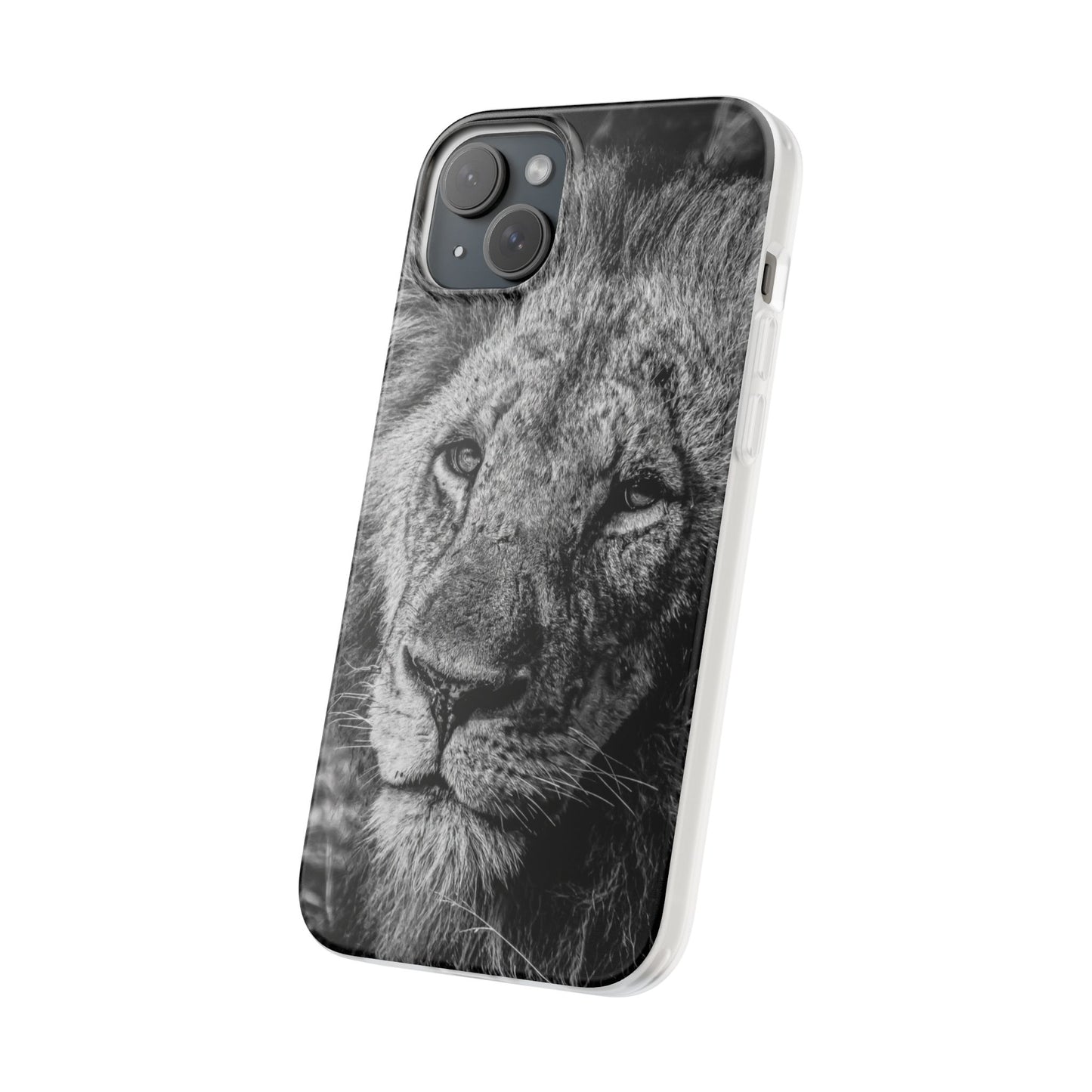 Flexible Lion Phone Cases B&W