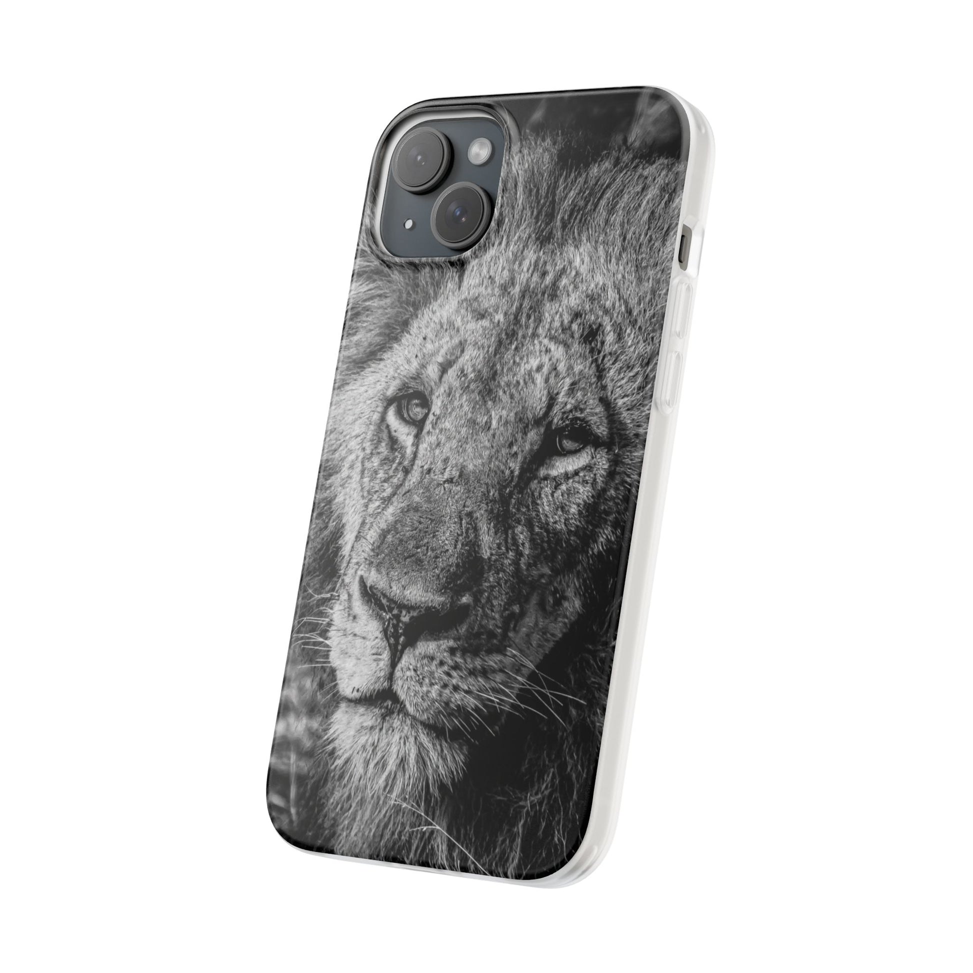 Flexible Lion Phone Cases B&W