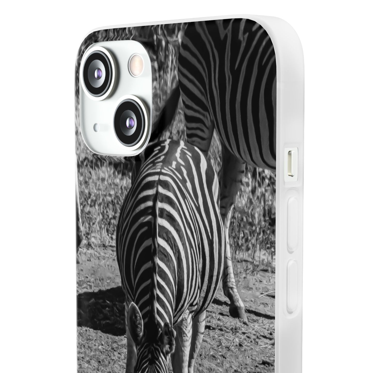 Flexible Zebra Phone Case B&W