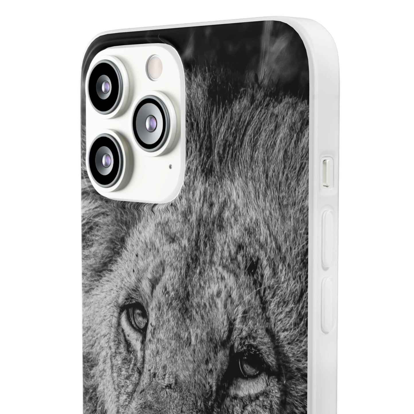 Flexible Lion Phone Cases B&W