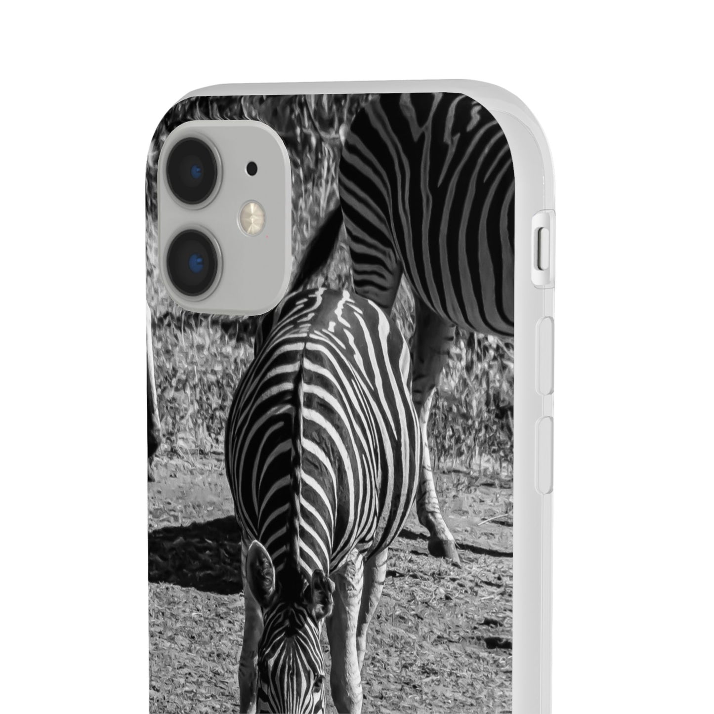 Flexible Zebra Phone Case B&W