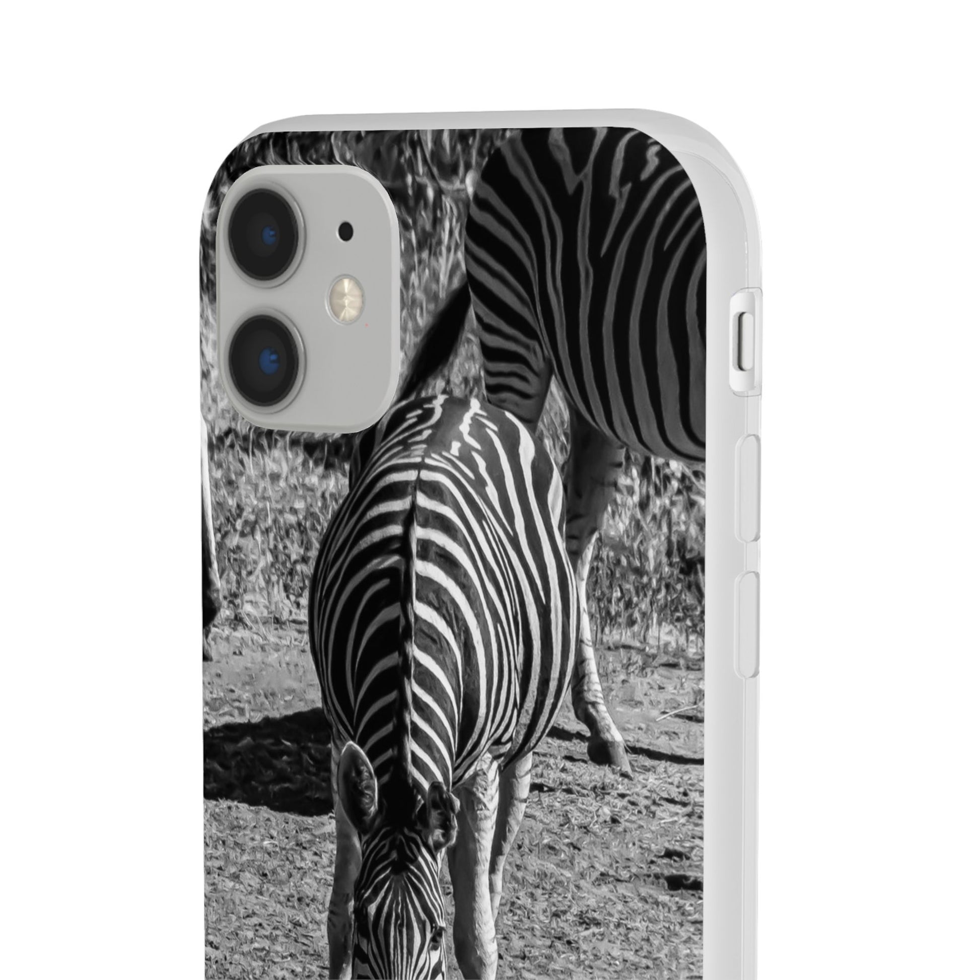 Flexible Zebra Phone Case B&W