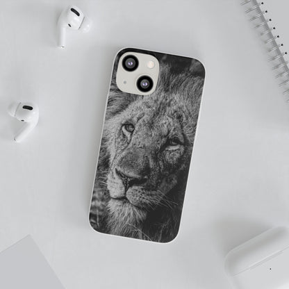 Flexible Lion Phone Cases B&W