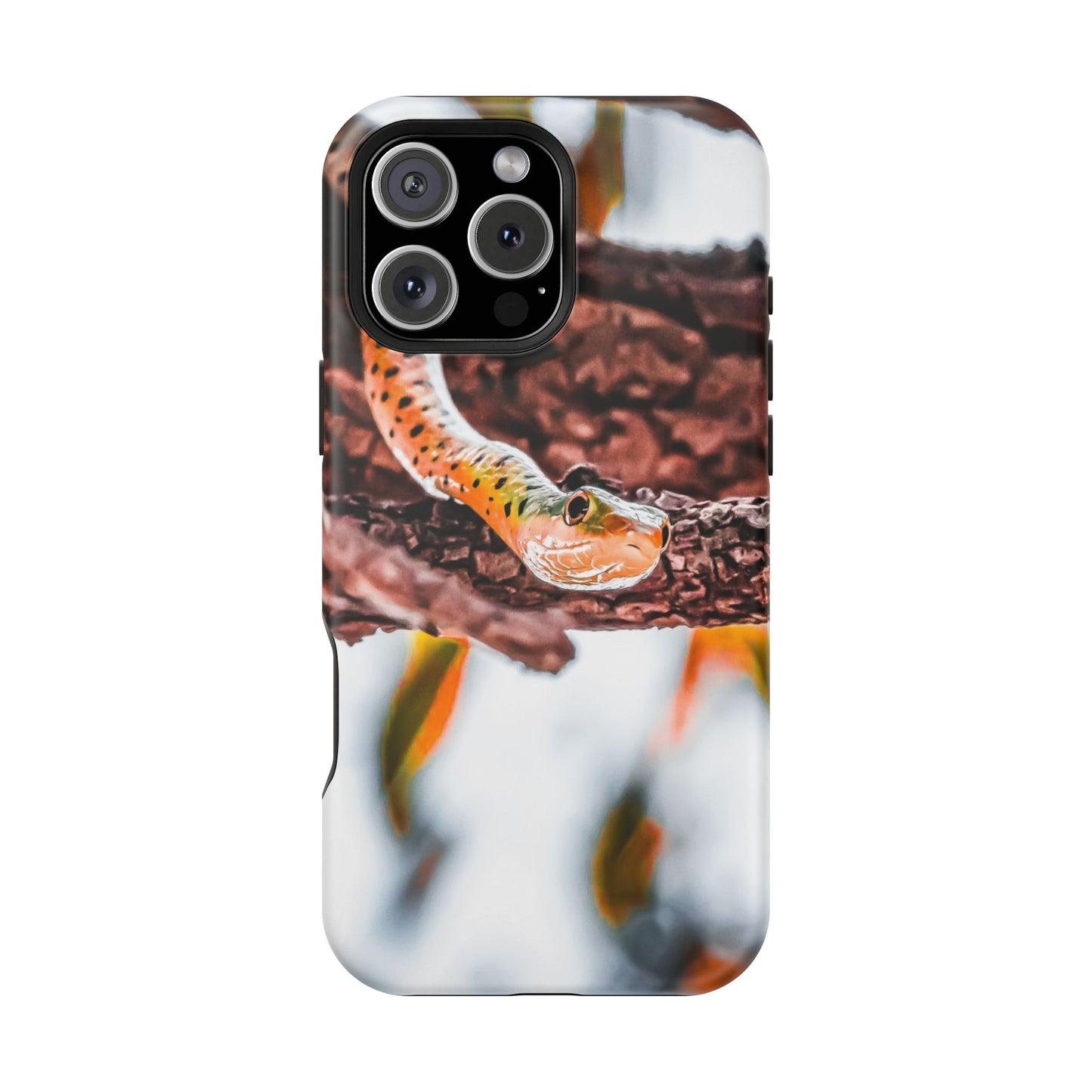 Magsafe® Compatible Tough Cases - Spotted Bush Snake iPhone 16 Pro Max Matte