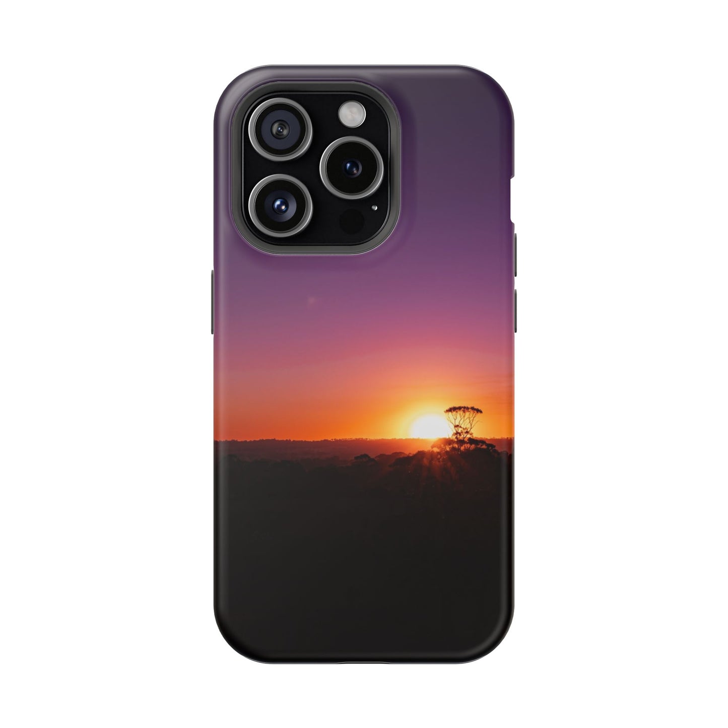 Magsafe® Compatible Tough Cases - Purple Sunset iPhone 15 Pro Matte