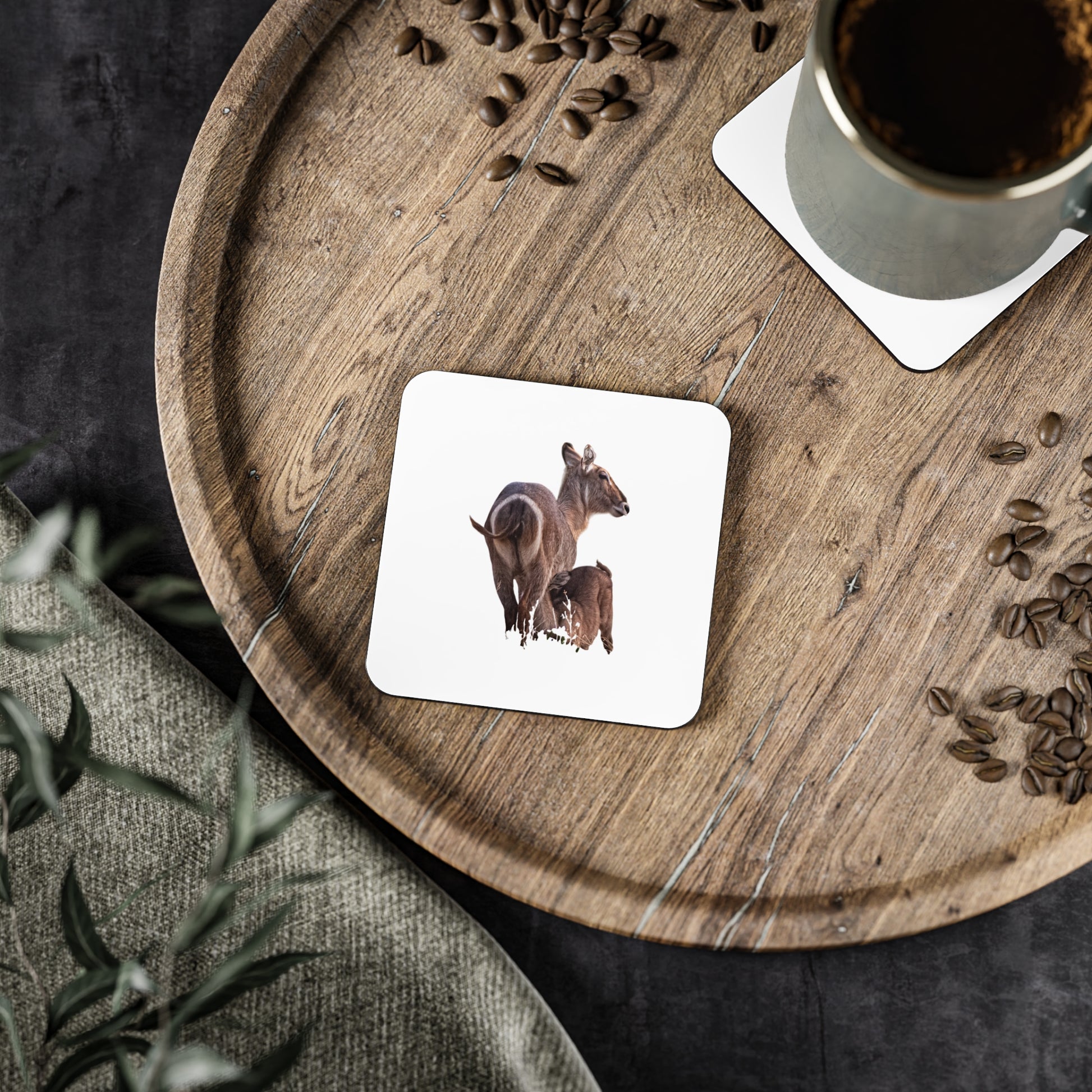 Waterbuck Baby Animal Coasters