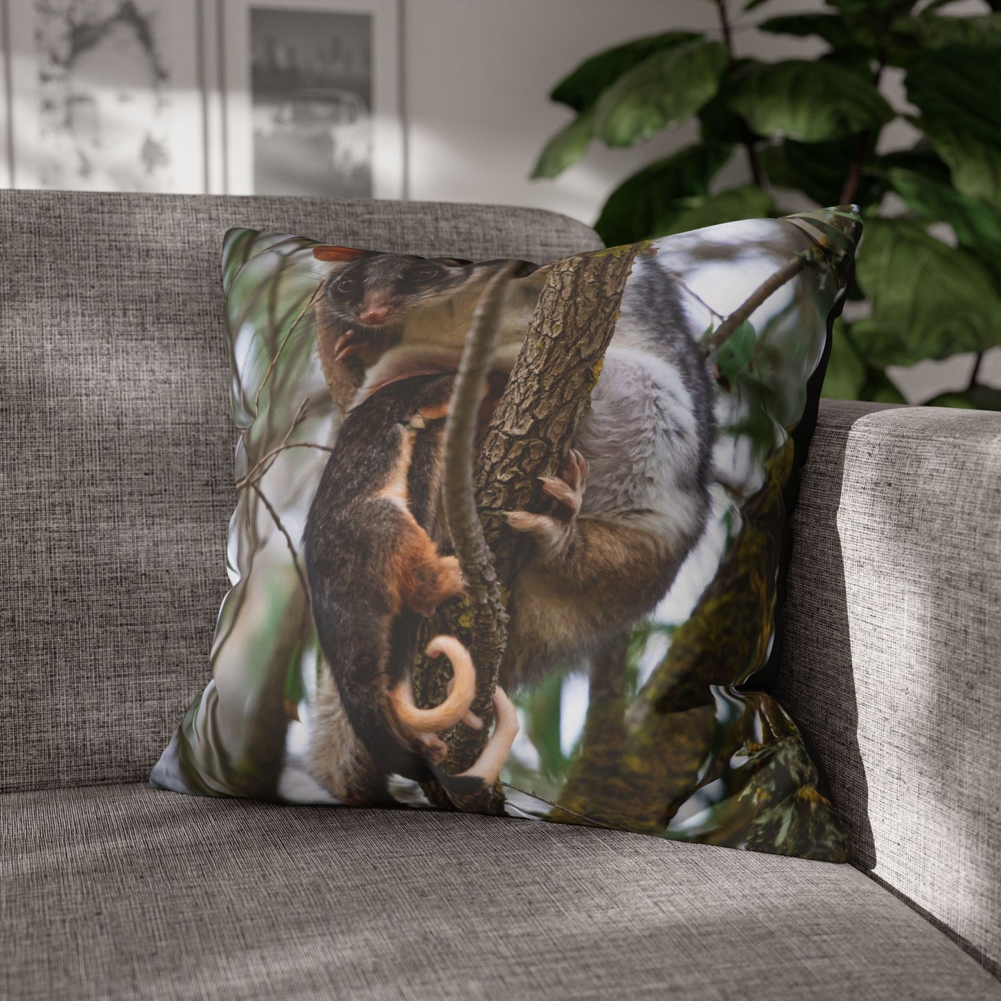 Poly Canvas Pillowcase - Possum and Joeys