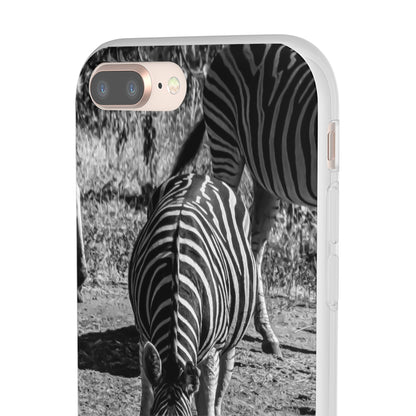 Flexible Zebra Phone Case B&W