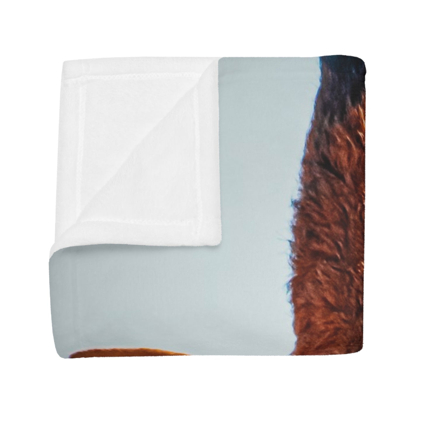 Portrait of Giraffe Fleece Blanket