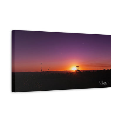 Matte Canvas, Stretched, 1.25" - Purple Sunset