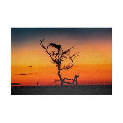 Puzzle (110, 252, 520, 1014-piece) - Sunset over the Kalahari