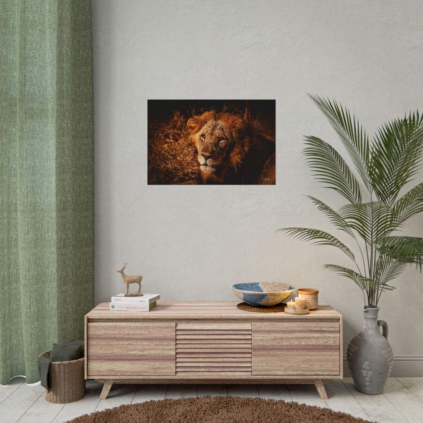 Rolled Posters - Old Lion 30″ x 20″ (Horizontal) Fine Art