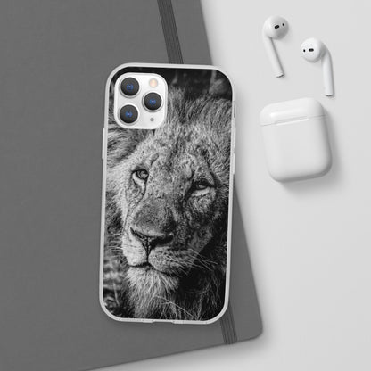 Flexible Lion Phone Cases B&W