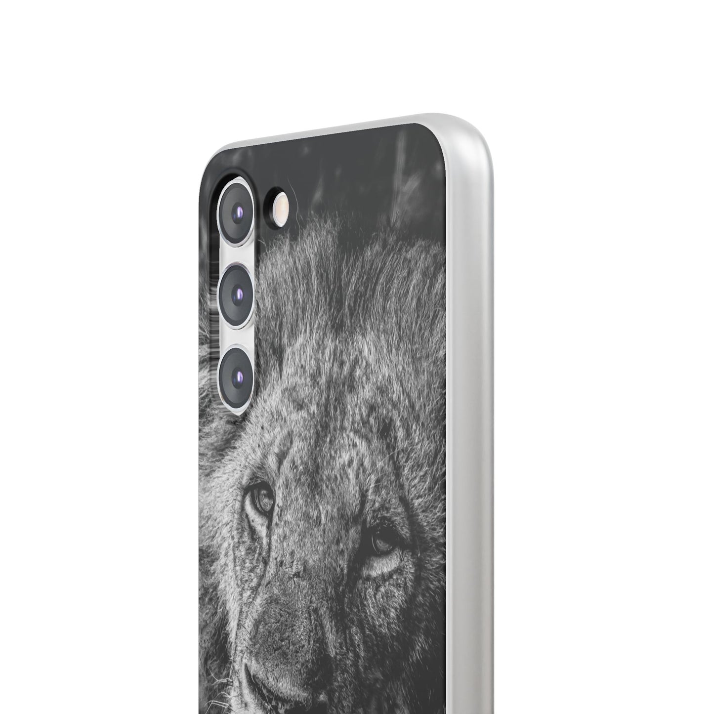 Flexible Lion Phone Cases B&W