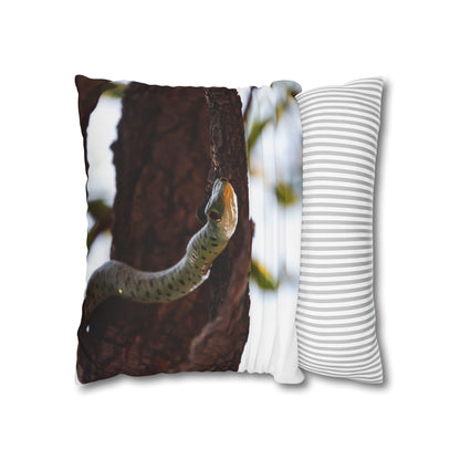 Poly Canvas Pillowcase - Spotted Bush Snake