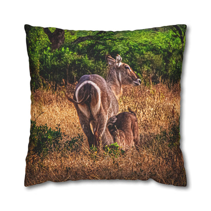 Waterbuck Baby Animal Pillowcase 26" × 26"