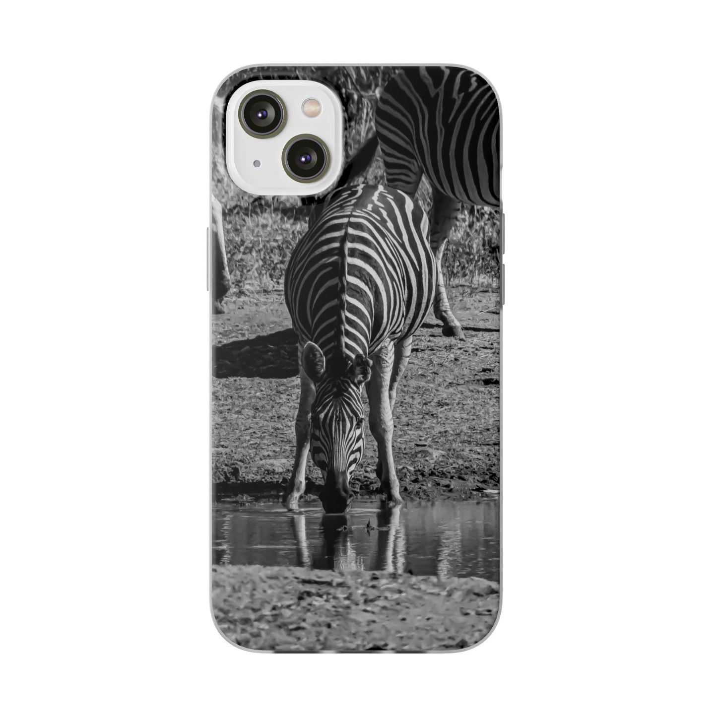 Flexible Zebra Phone Case B&W iPhone 14 Plus