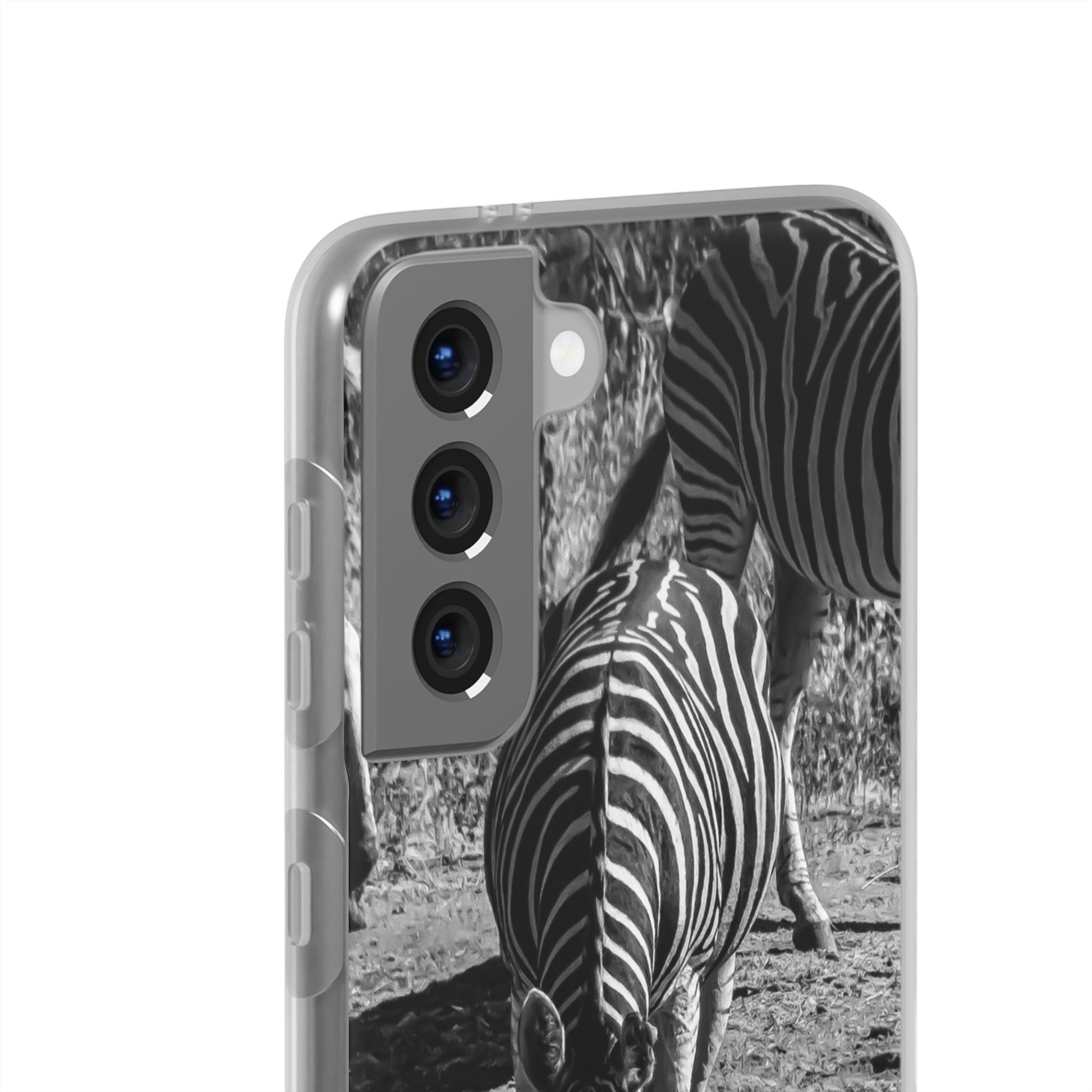 Flexible Zebra Phone Case B&W