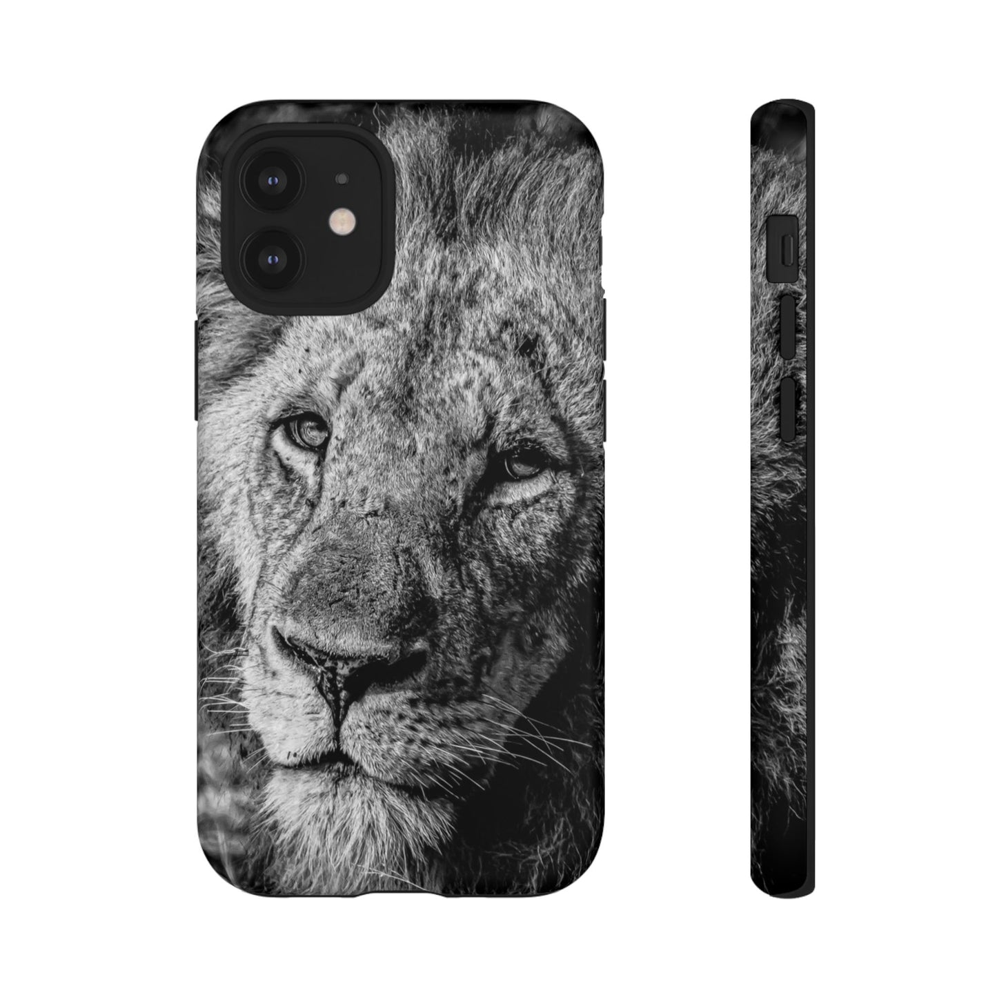 Tough Case - Old Lion B&W iPhone 12 Mini Matte