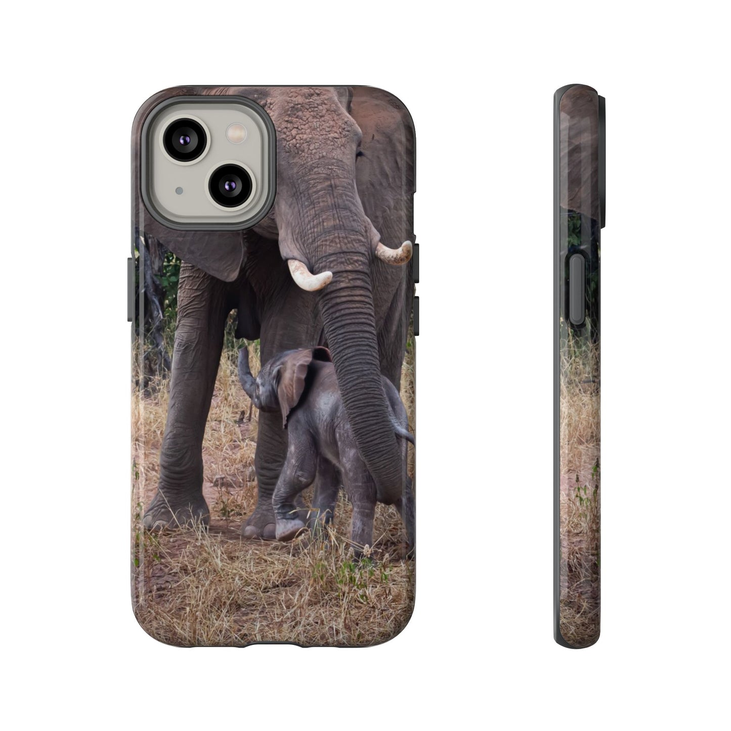 Baby Elephant Tough Case iPhone 14 Glossy