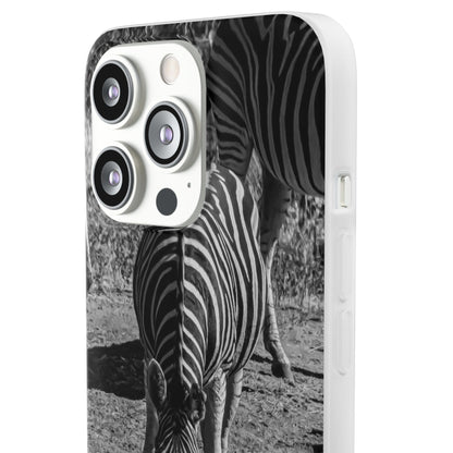 Flexible Zebra Phone Case B&W