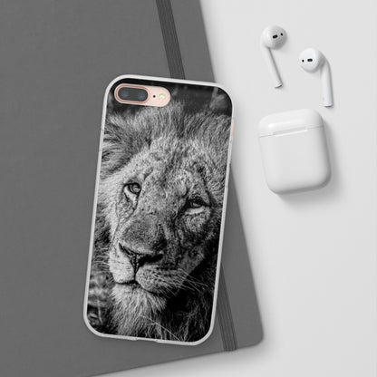 Flexible Lion Phone Cases B&W