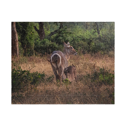 Puzzle (110, 252, 520, 1014-piece) - Waterbuck and Baby