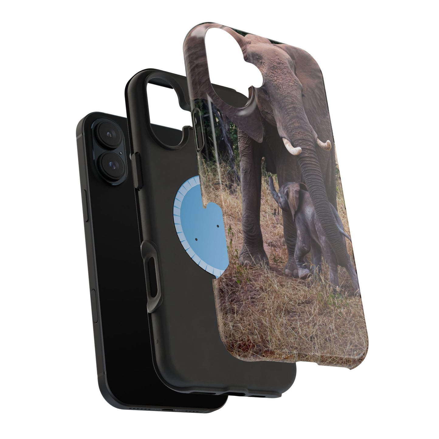 Magsafe® Compatible Tough Cases - Elephant and Baby