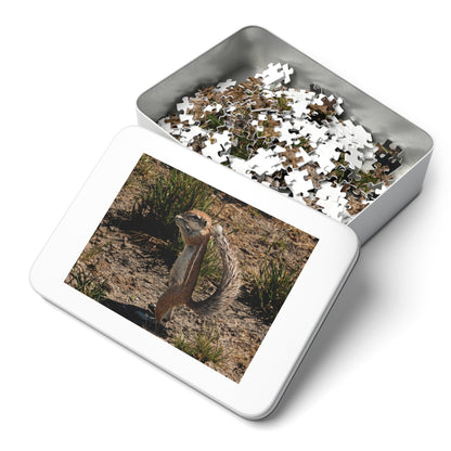 Ground Squirrel Jigsaw Puzzle with Tin