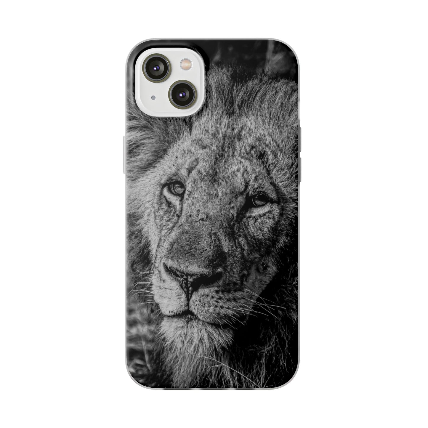 Flexible Lion Phone Cases B&W iPhone 14 Plus