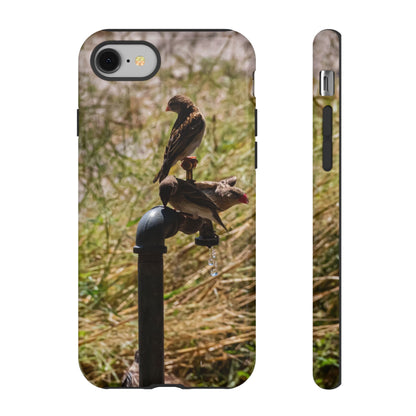 Tough Case - Birds at A Dripping Tap iPhone 8 Glossy