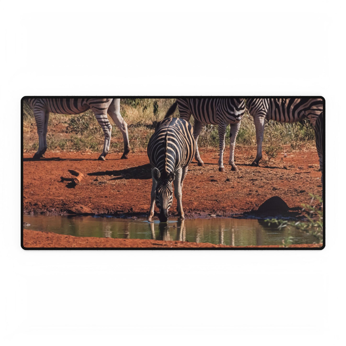 Desk Mats - Zebra at Waterhole