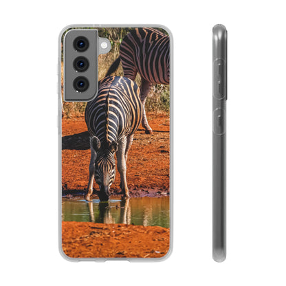 Flexible Zebra Phone Case Samsung Galaxy S21