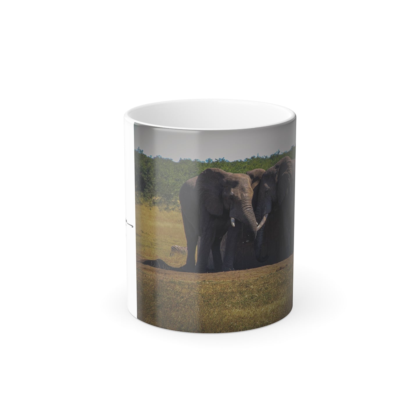 Colour Morphing Mug, 11oz - Elephant Friends