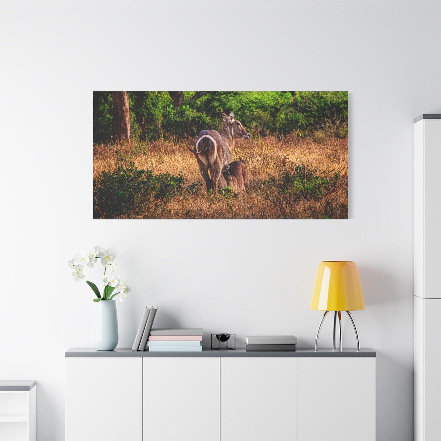 Waterbuck Nature Prints Matte Canvas