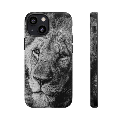 Tough Case - Old Lion B&W iPhone 13 Mini Matte