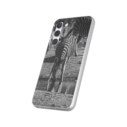 Flexible Zebra Phone Case B&W