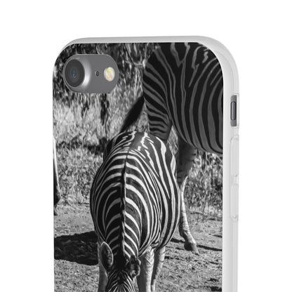 Flexible Zebra Phone Case B&W